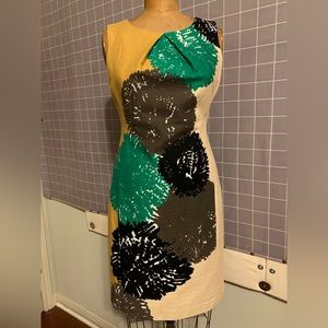 Tabitha Cotton Sheath with Fabulous Flowers
